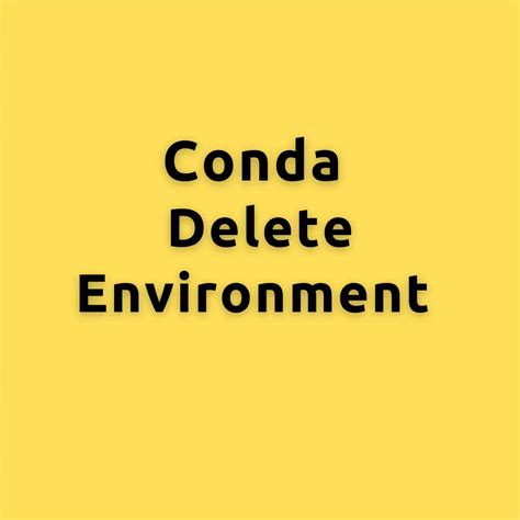 conda remove package from environment.